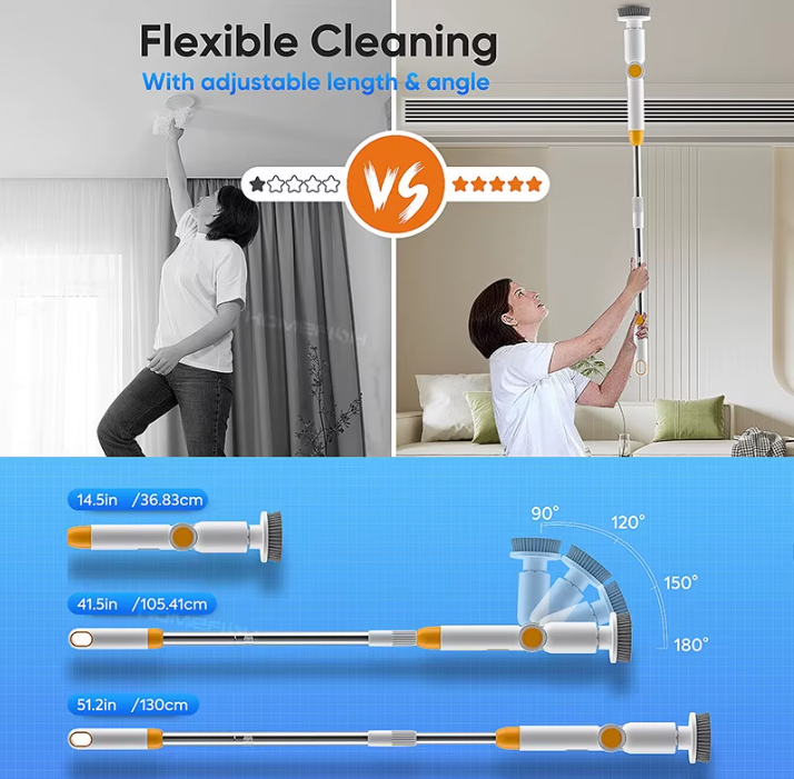 Comforal 8-in-1 Electric Spin Scrubber